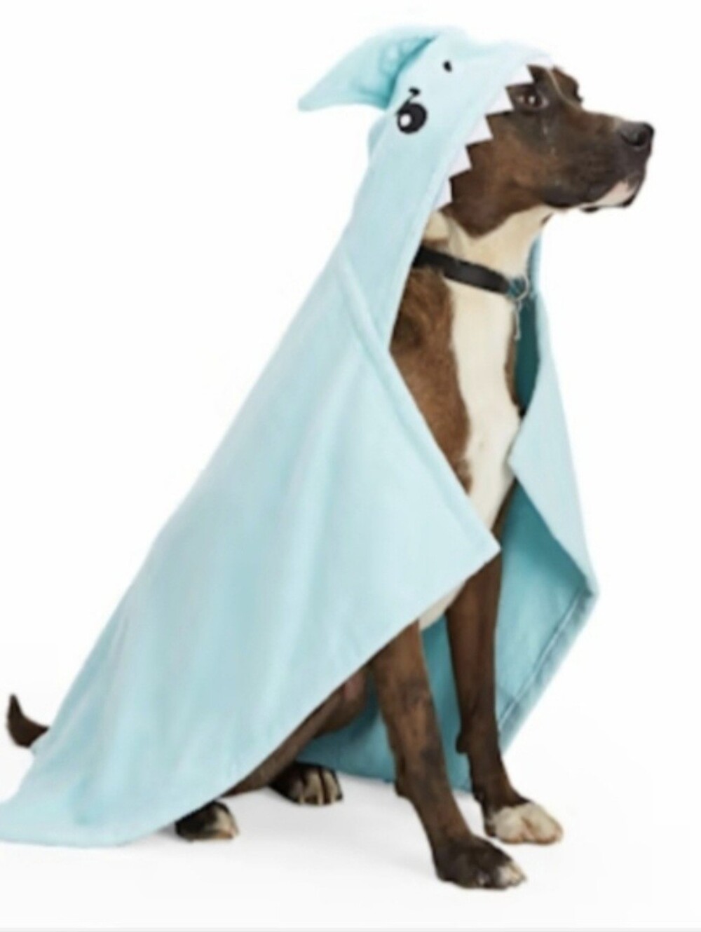 Well & Good Character Robe Shark Dog Towel, Small/Medium